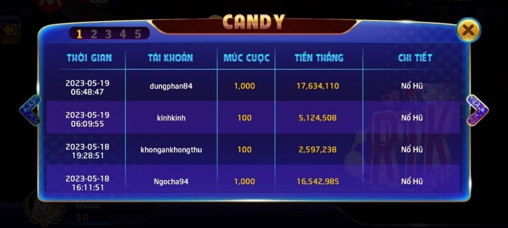 ĐIều chú ý khi chơi Sweet Candies tại May88