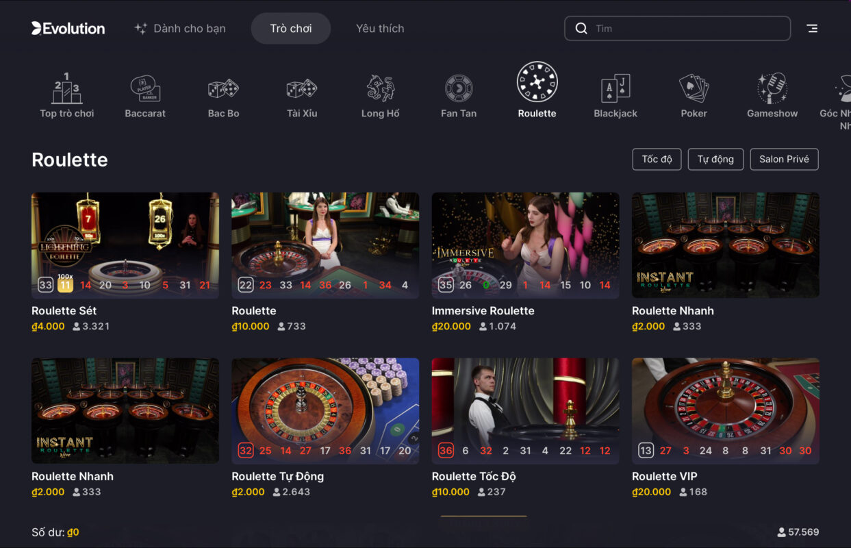 Hình thức đánh Roulette hấp dẫn