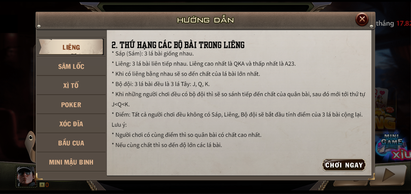 Lưu ý quan trọng khi chơi Liêng tại May88