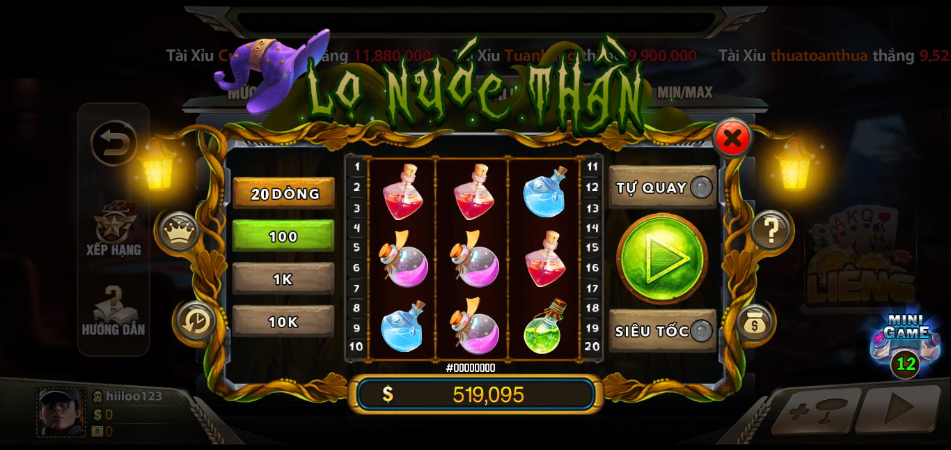 Mini game Lọ nước thần cực hay tại May88