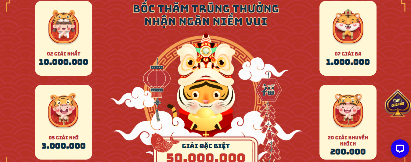 Bốc thăm trúng thưởng tại May88 với giải thưởng lên đến hàng chục triệu 