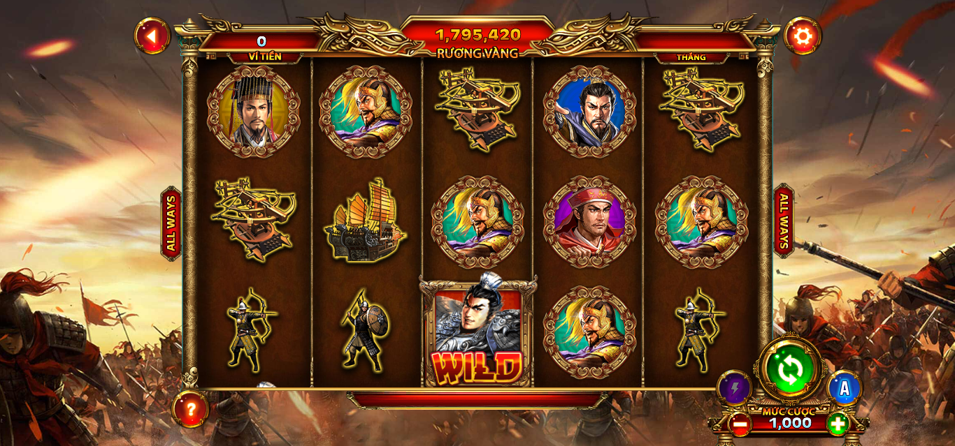 Tam quốc tranh hùng – Game slot nhập vai cực hay vị bỏ quên tại May88 